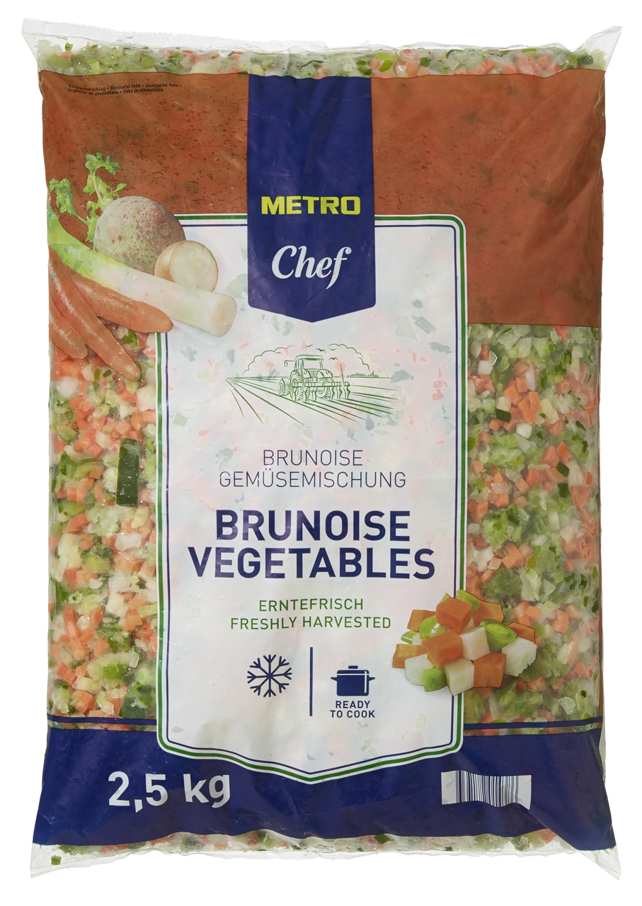 METRO Chef Gemüsemischung Brunoise tiefgefroren - 2,50 kg Beutel