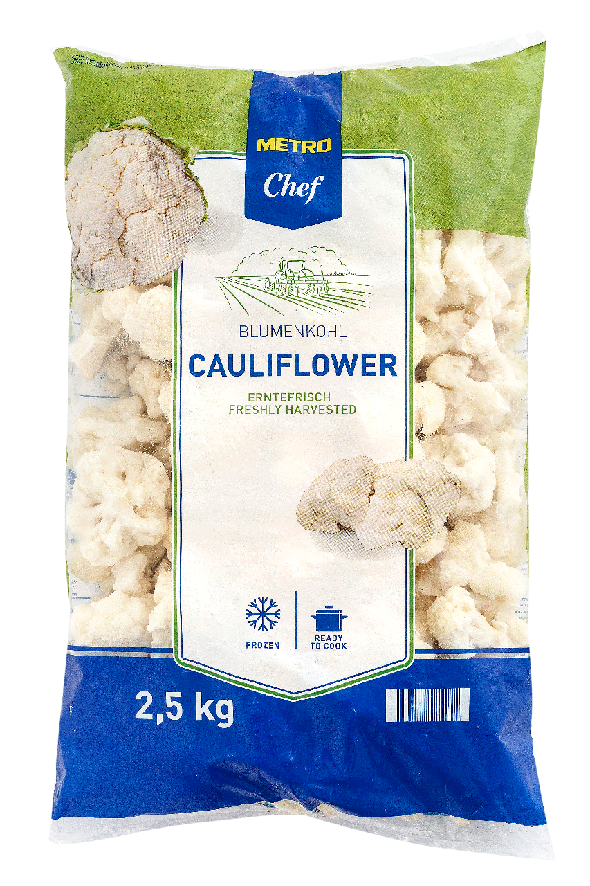 METRO Chef Blumenkohlröschen 40/60 tiefgefroren - 2,5 kg Beutel