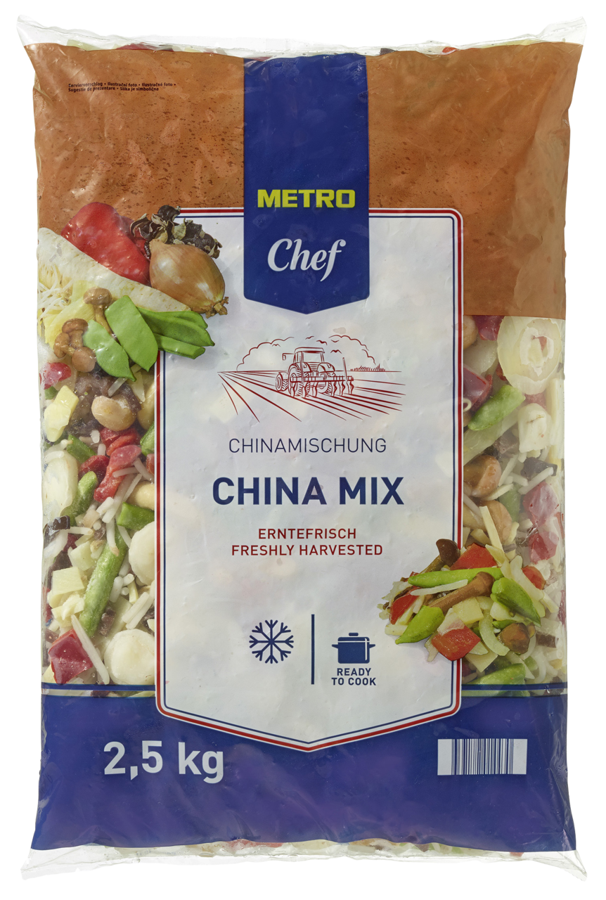 METRO Chef China Gemüse tiefgefroren, erntefrisch - 2,5 kg Beutel