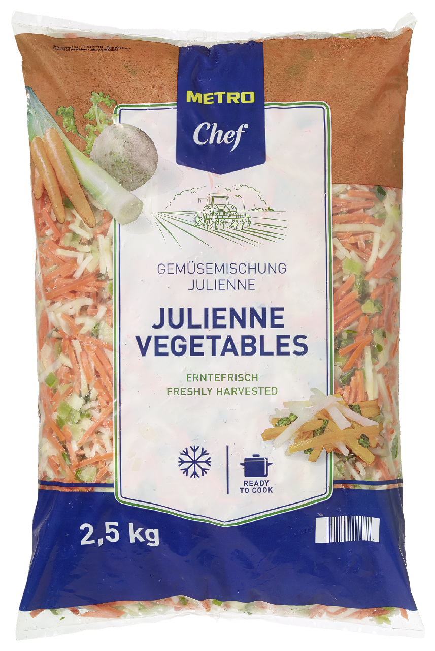 METRO Chef Julienne Gemüse tiefgefroren - 2,5 kg Beutel