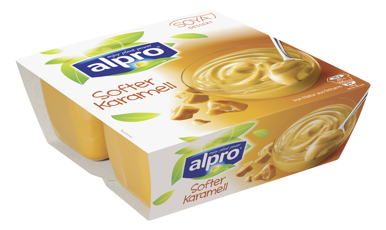 Соевая карамель. Альпро. Alpro Soya. Альпро пудинг. Alpro (4 штуки).