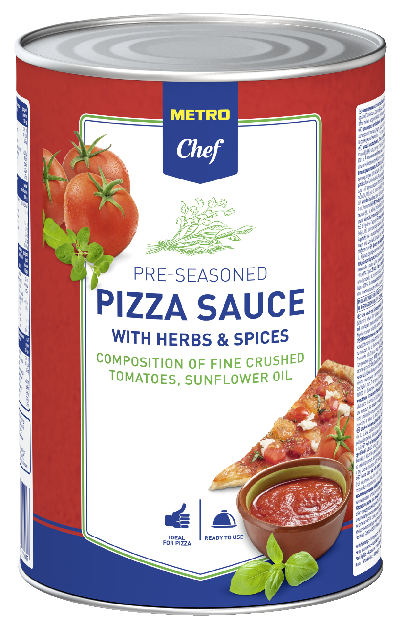 METRO Chef Pizza Sauce mit Kräutern 4,1 kg Dose