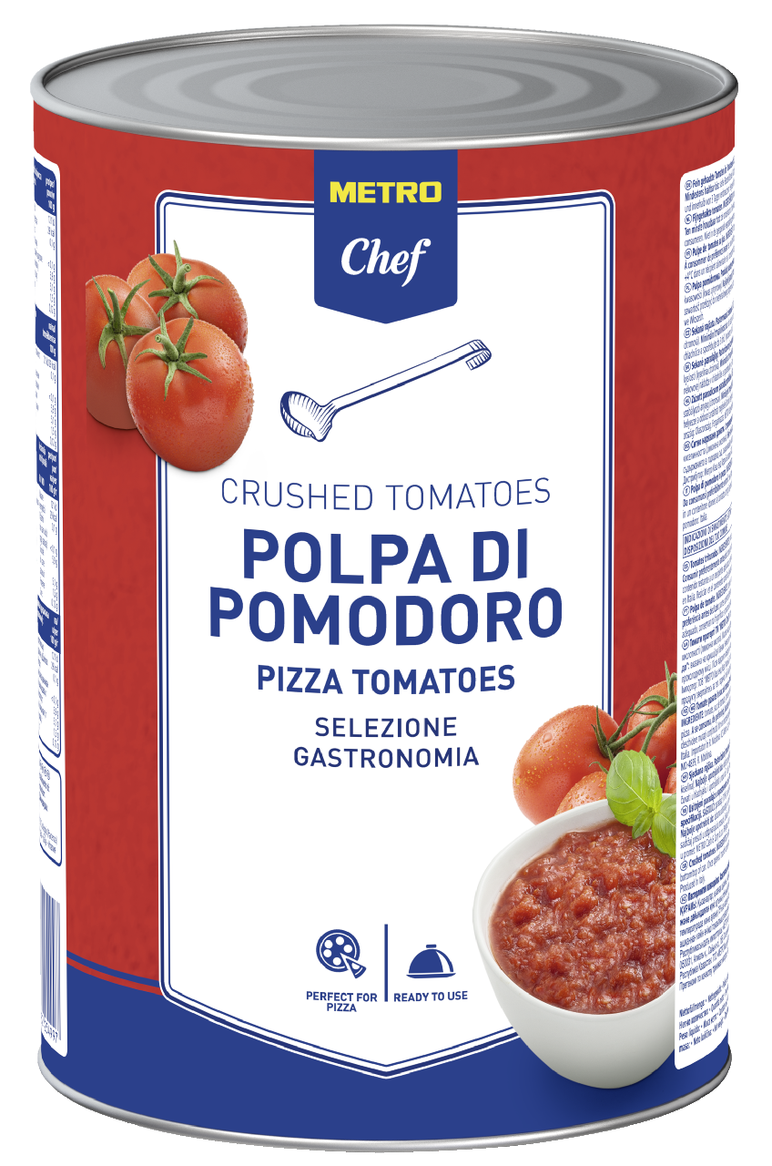 METRO Chef Pizza Tomaten gestückelt - 4,05 kg Dose