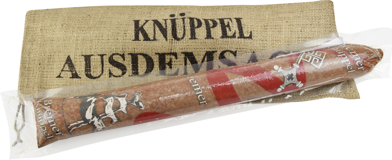 Bley Bremer Knüppel Schwein mit Jutesack - 1 x 700 g Packung