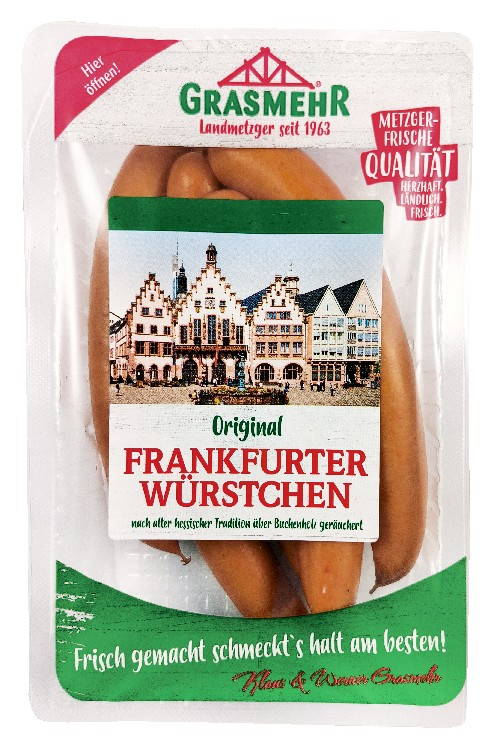 Grasmehr Original Frankfurter Würstchen - 300 g Packung