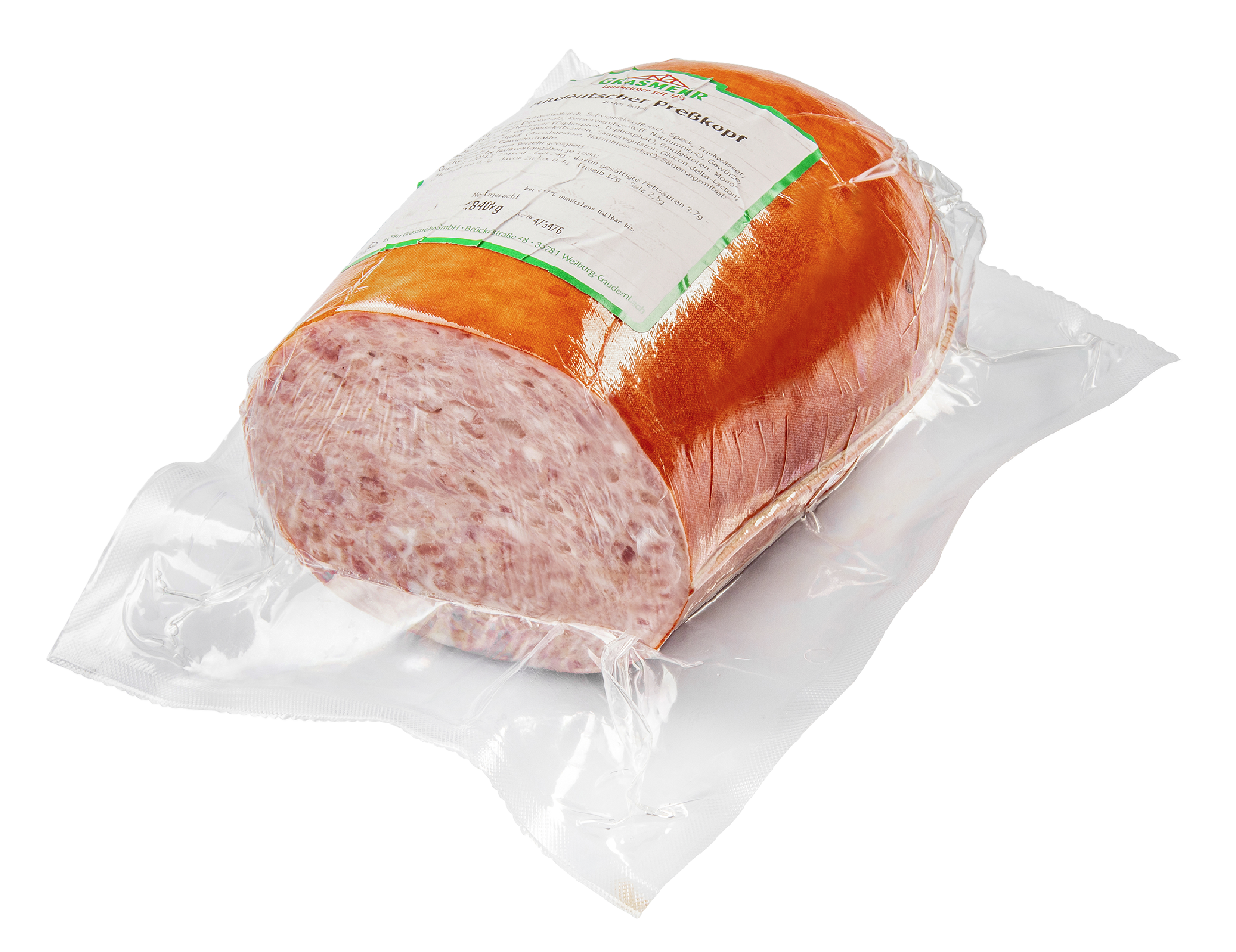 Grasmehr Altdeutscher Presskopf Butte gekühlt ca. 900 g Stück - je kg