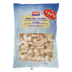 Mare White Tiger Garnelen geschält entdarmt tiefgefroren 26/30 p.lb. ATG 1 kg - 1,2 kg Beutel