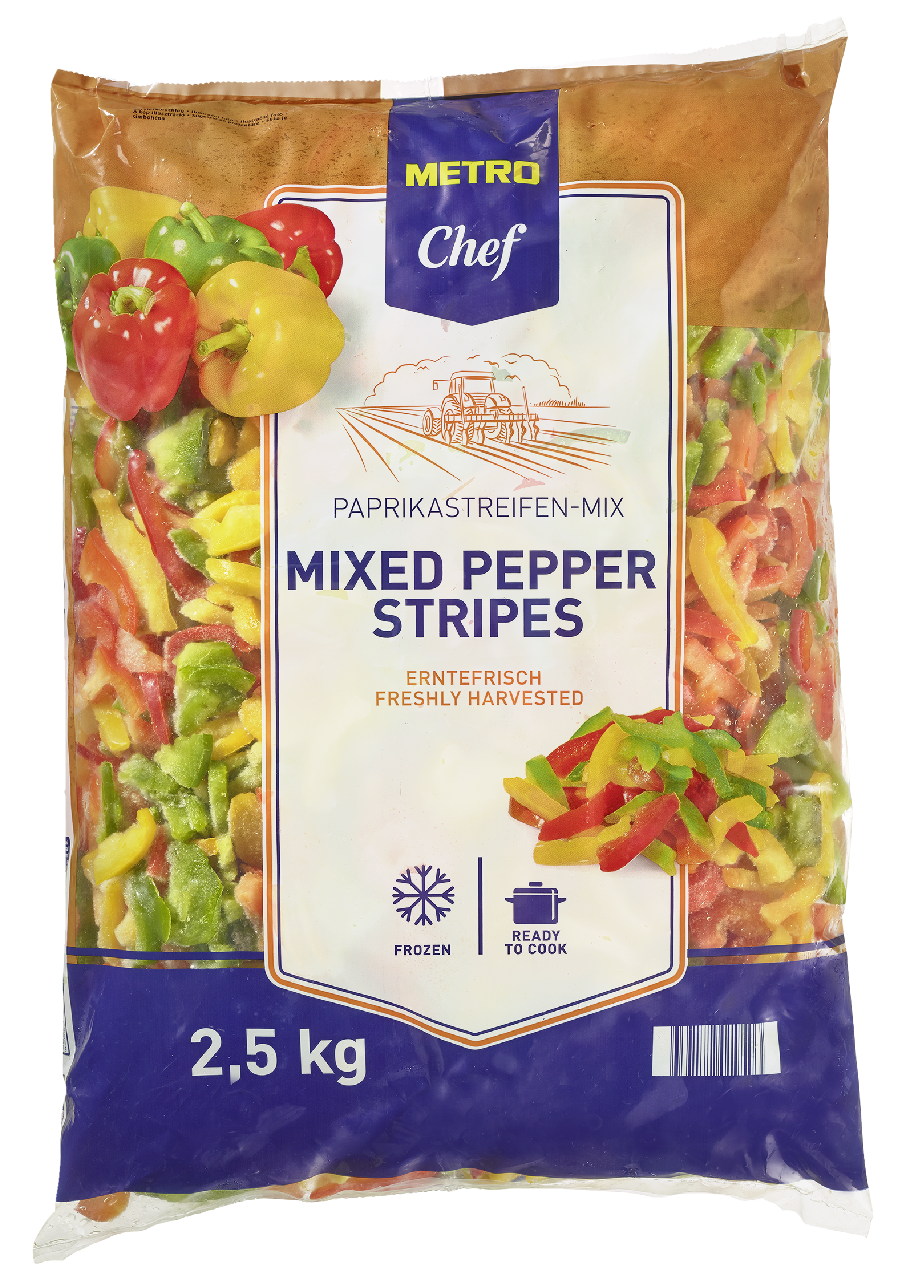 METRO Chef Paprika Mix tiefgefroren - 2,50 kg Beutel