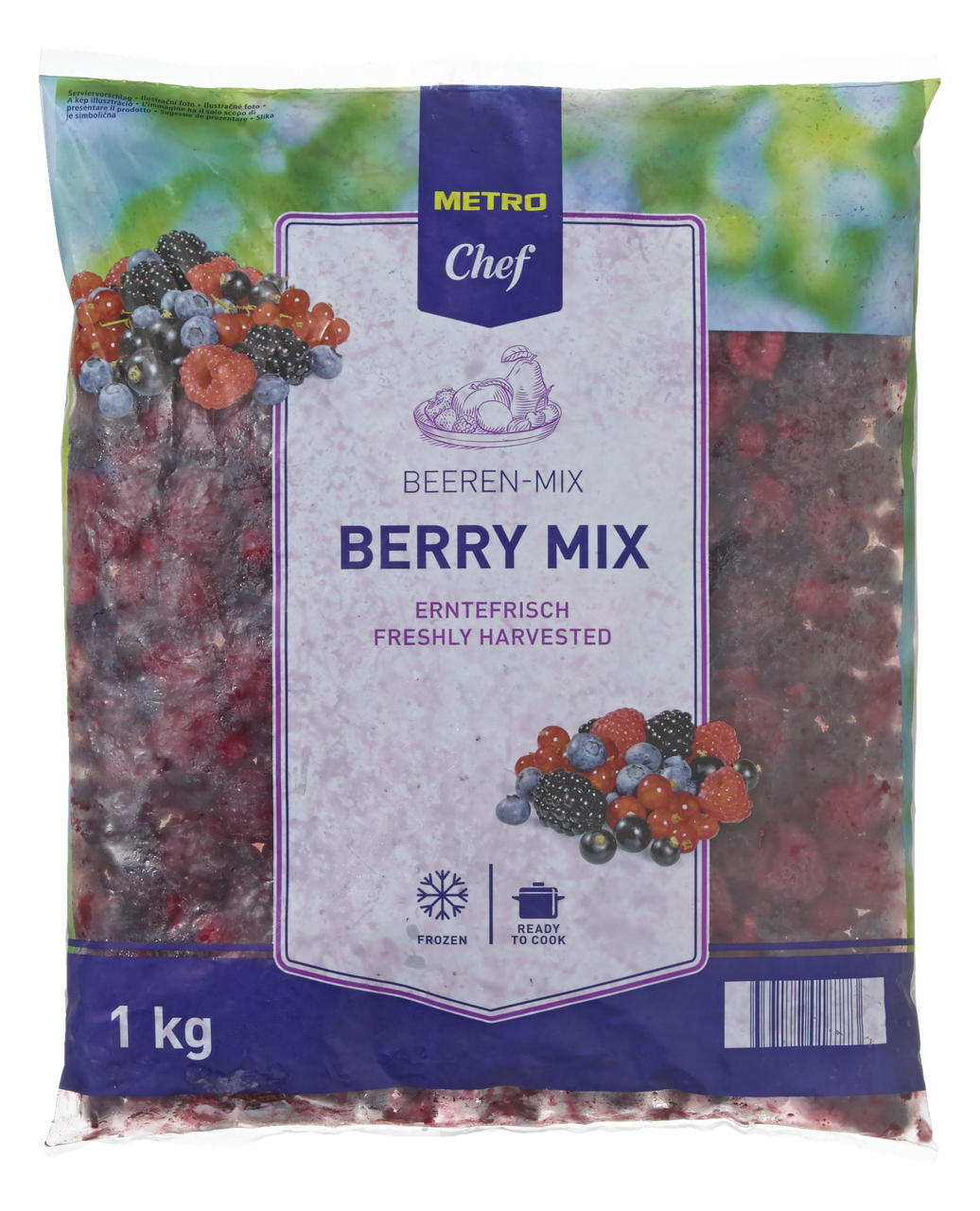 METRO Chef Beeren-Mix tiefgefroren - 1 kg Beutel