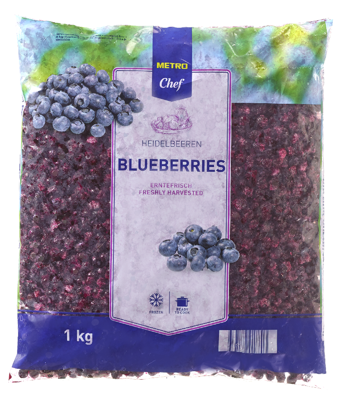 METRO Chef Heidelbeeren tiefgefroren - 1 kg Beutel