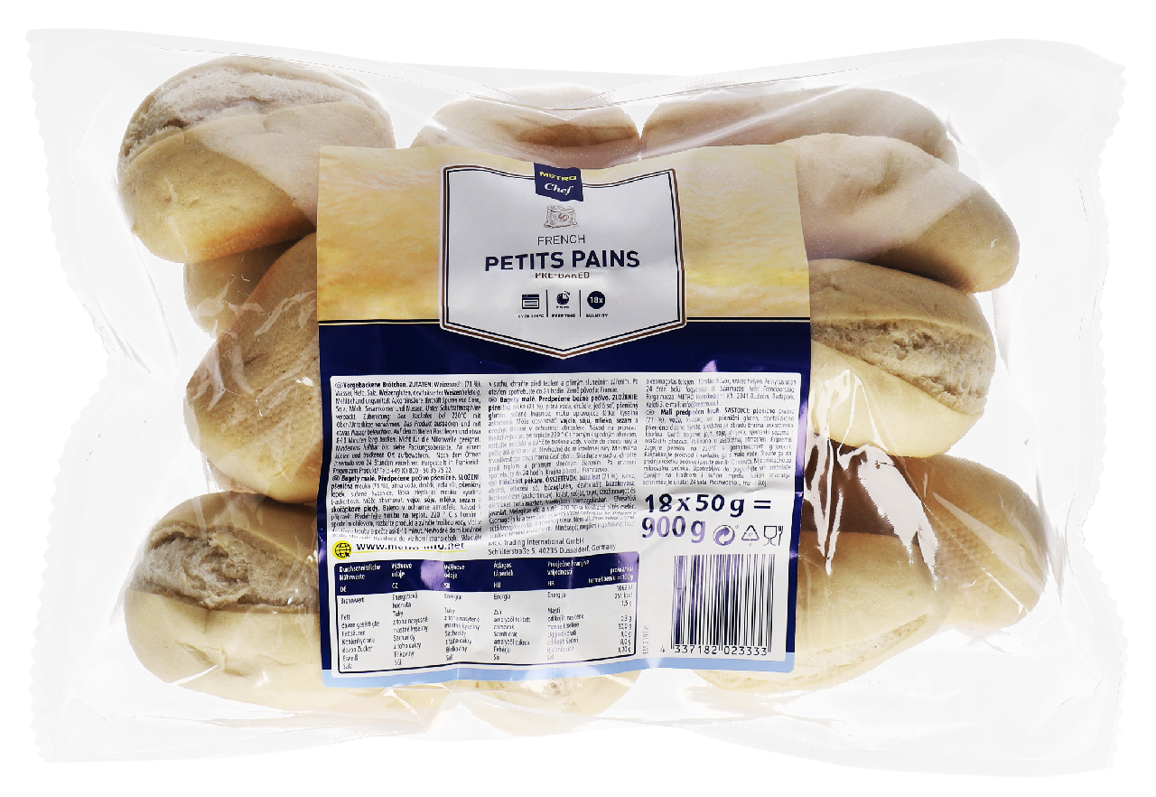 METRO Chef Petit Pains 18 Stück à 50 g - 900 g Beutel