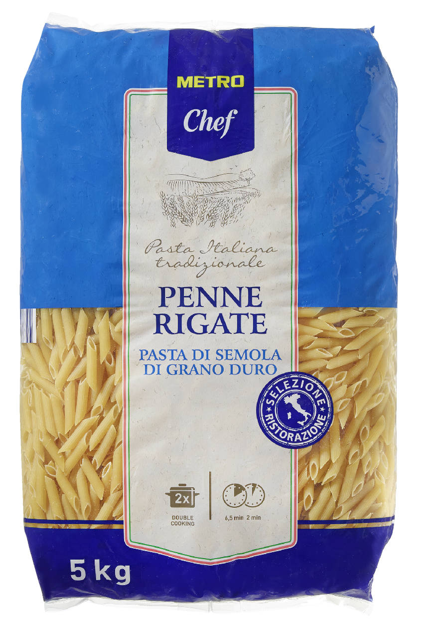 METRO Chef Penne Rigate - 5 kg Beutel