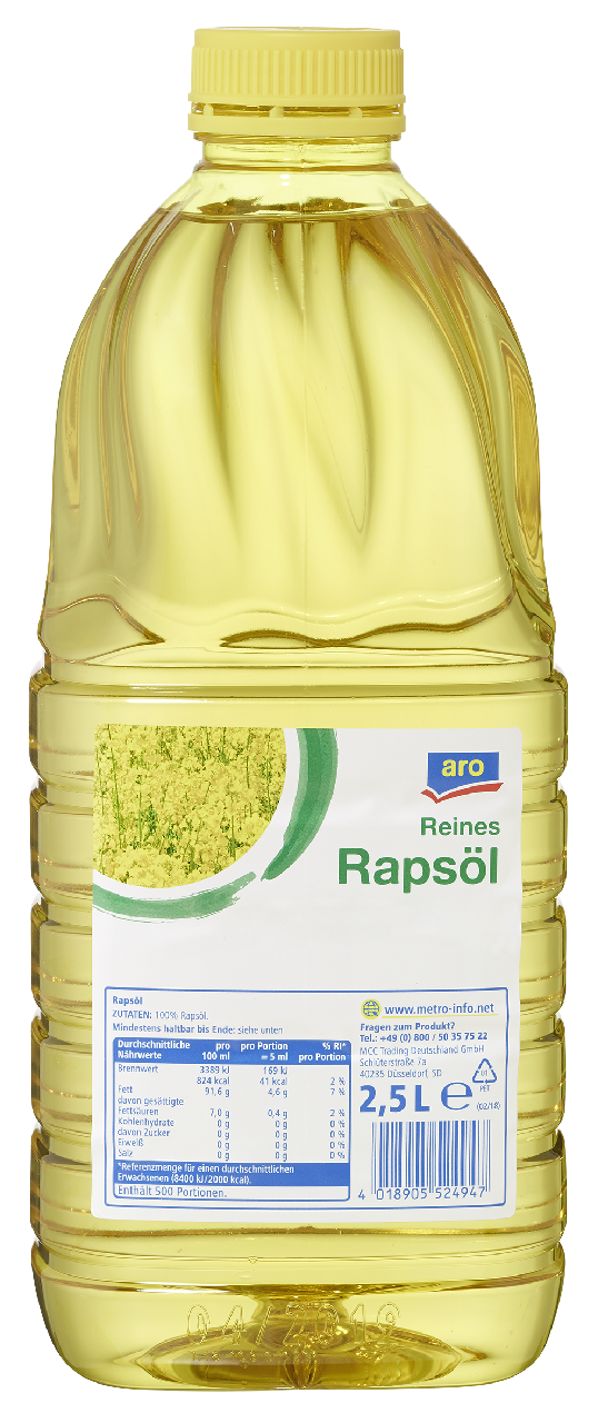 aro Rapsöl - 2,5 l Flasche
