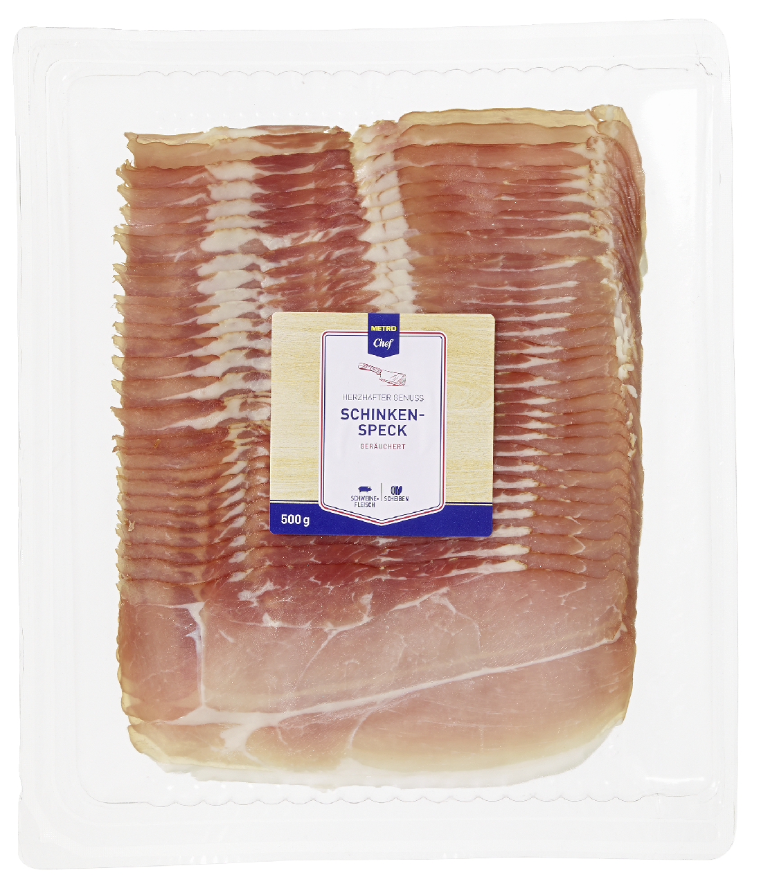 METRO Chef Schinkenspeck geräuchert - 500 g Packung