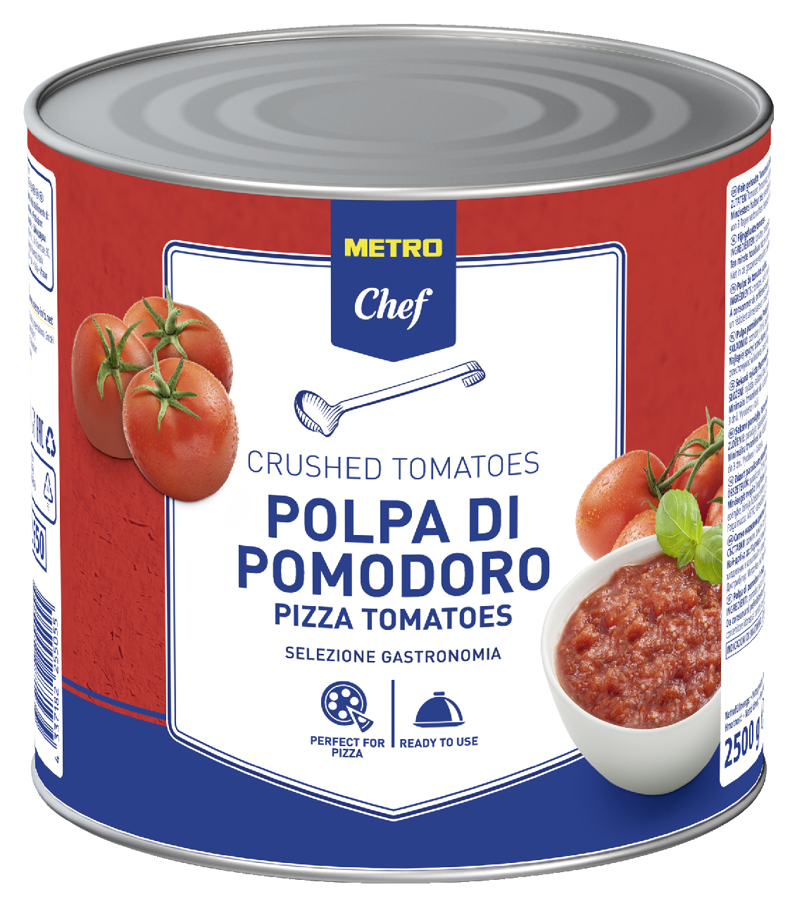 METRO Chef Polpa di pomodoro Tomaten fein gehackt - 2,55 kg Dose