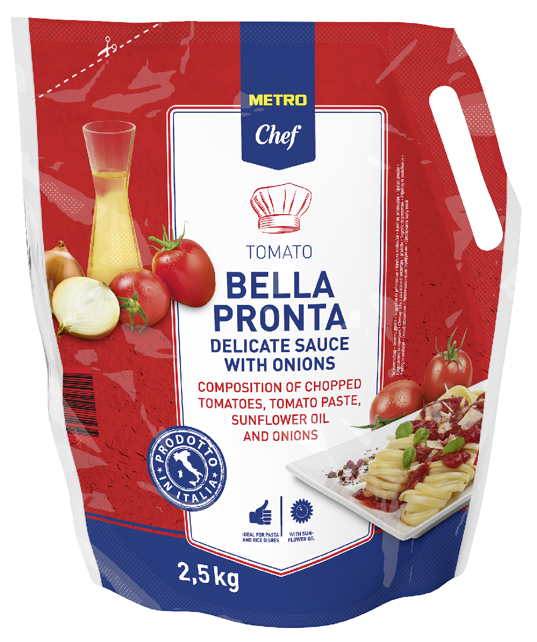 METRO Chef Tomatensauce Bellapronta passiert - 2,5 kg Beutel