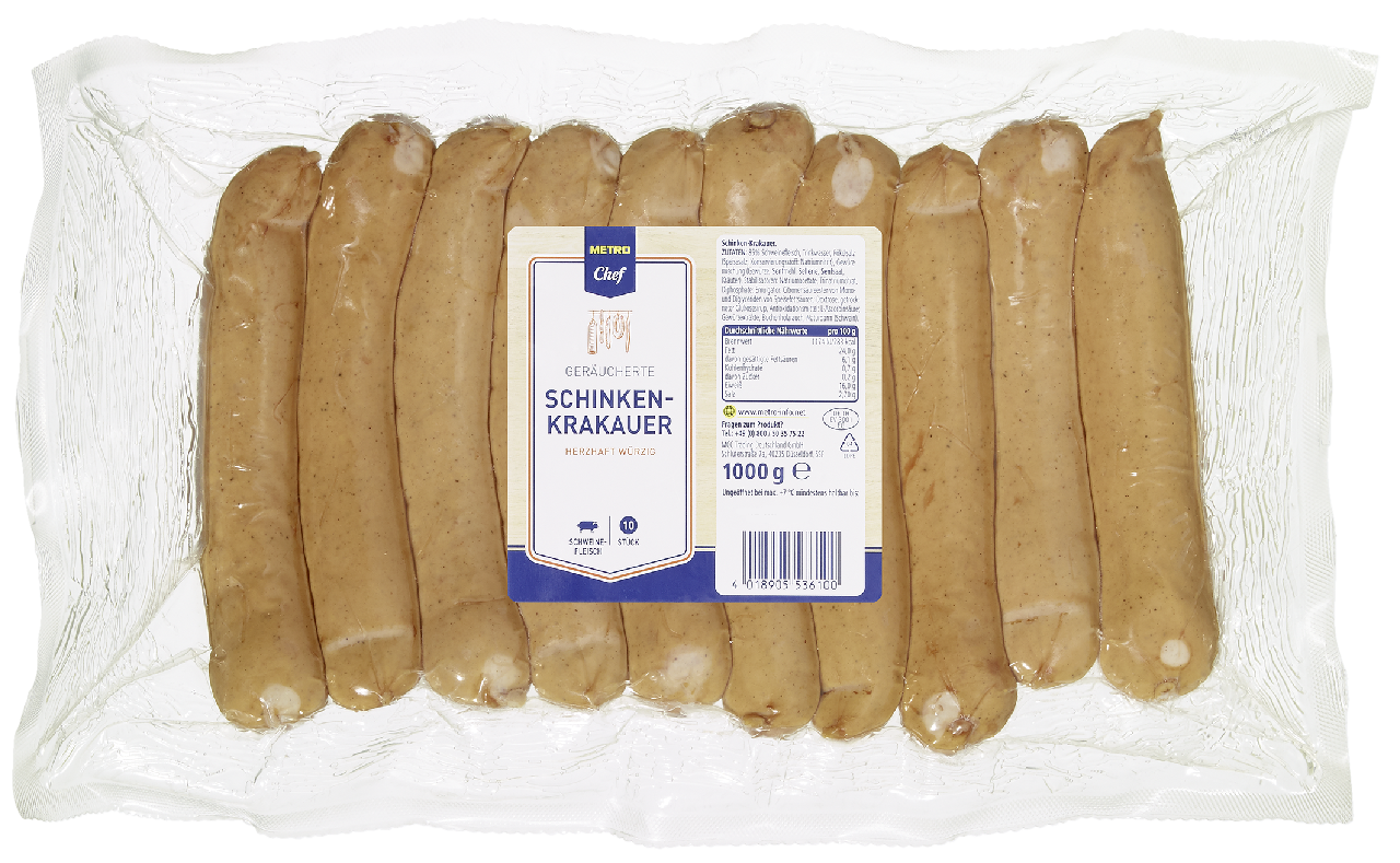 METRO Chef Schinkenkrakauer - 1 kg Packung