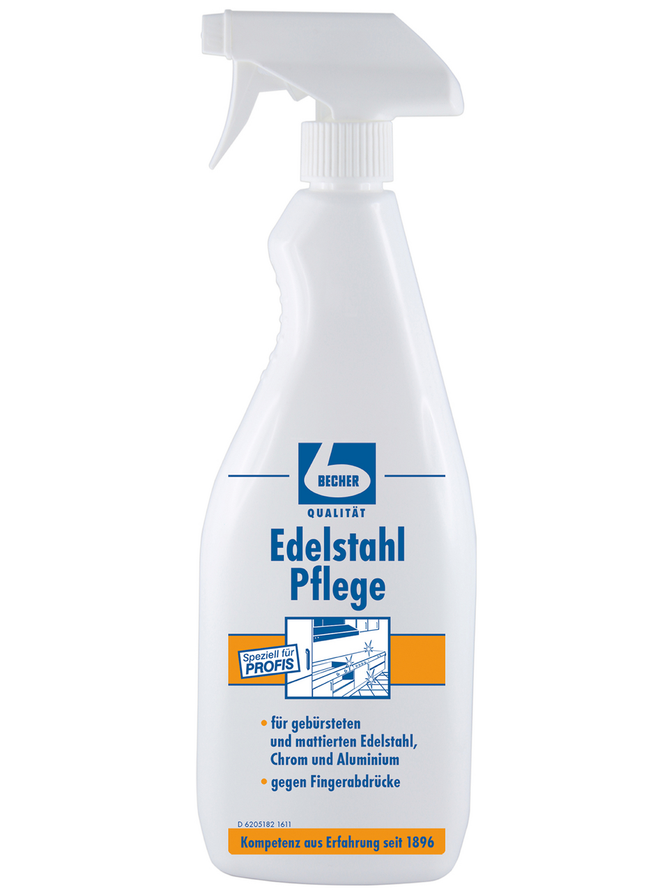 BECHER Edelstahl Pflege flüssig - 1 l Flasche