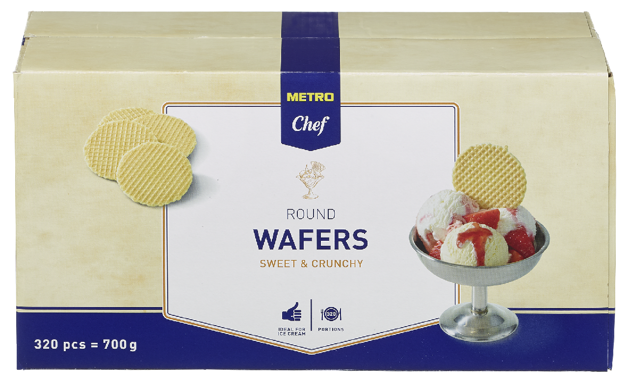 METRO Chef Waffeltaler 320 Stück - 700 g Packung