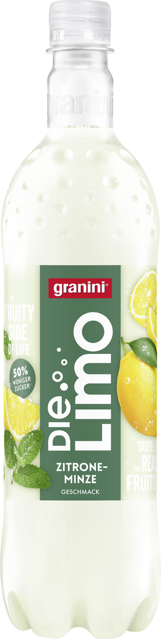 Granini Die Limo Die leichte Limo Zitrone & Minze Einweg - 1 l Flasche