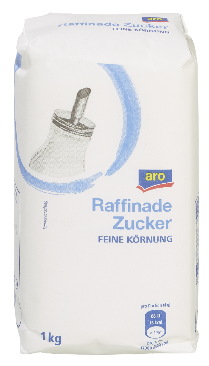 aro Raffinade Zucker - 1,00 kg Packung