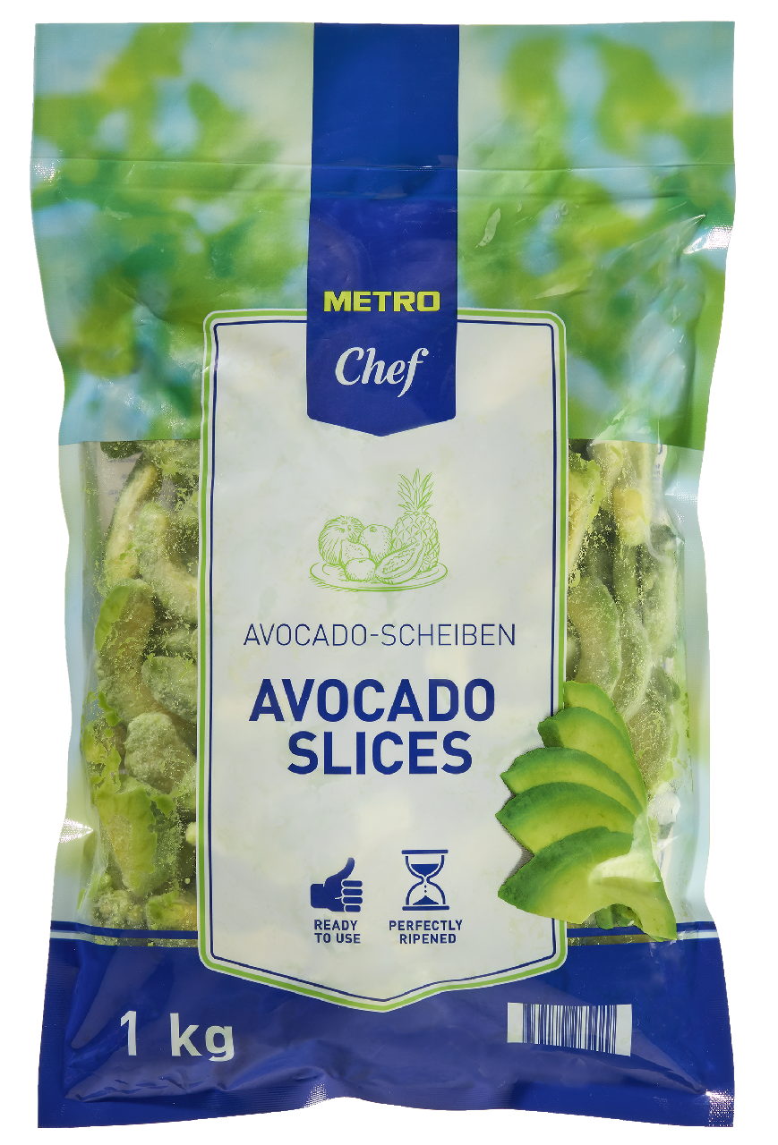 METRO Chef Avocadoscheiben tiefgefroren - 1 kg Stück