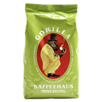 Gorilla Premium Kaffee Kaffehaus Mischung ganze Bohnen - 1 x 1 kg Packung