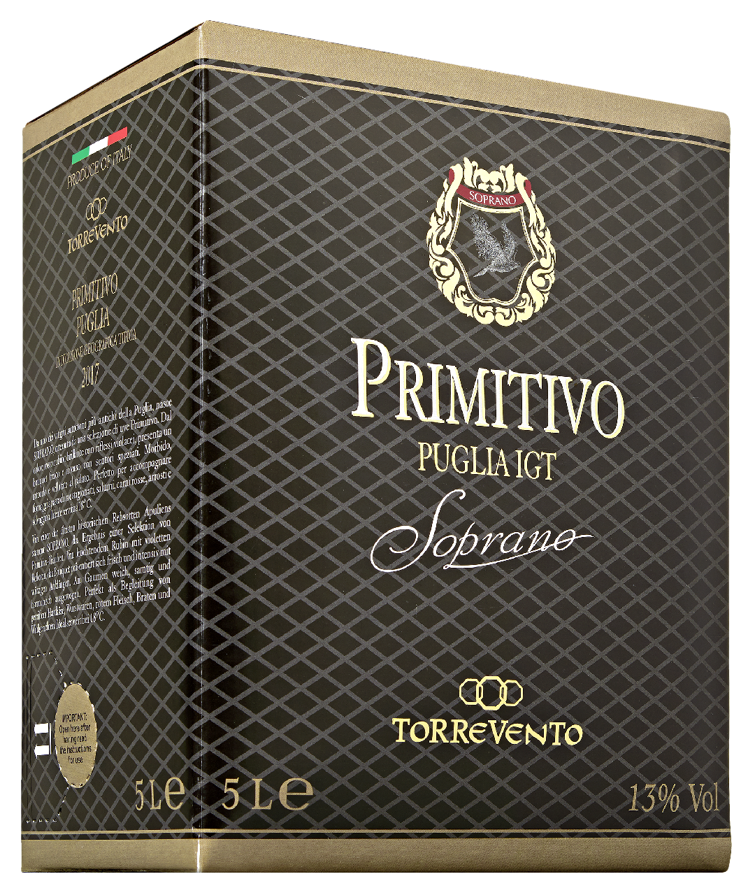 Soprano Primitivo Bag in Box Rotwein trocken - 5,00 l Packung
