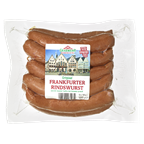 Grasmehr Frankfurter Rindswurst Naturdarm gekühlt 10 Stück à 100 g - 1 kg Packung