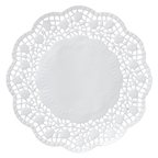 METRO PROFESSIONAL Teller- und Tassendeckchen Weiß aus Papier 18 cm 250 Stück - 1 Packung