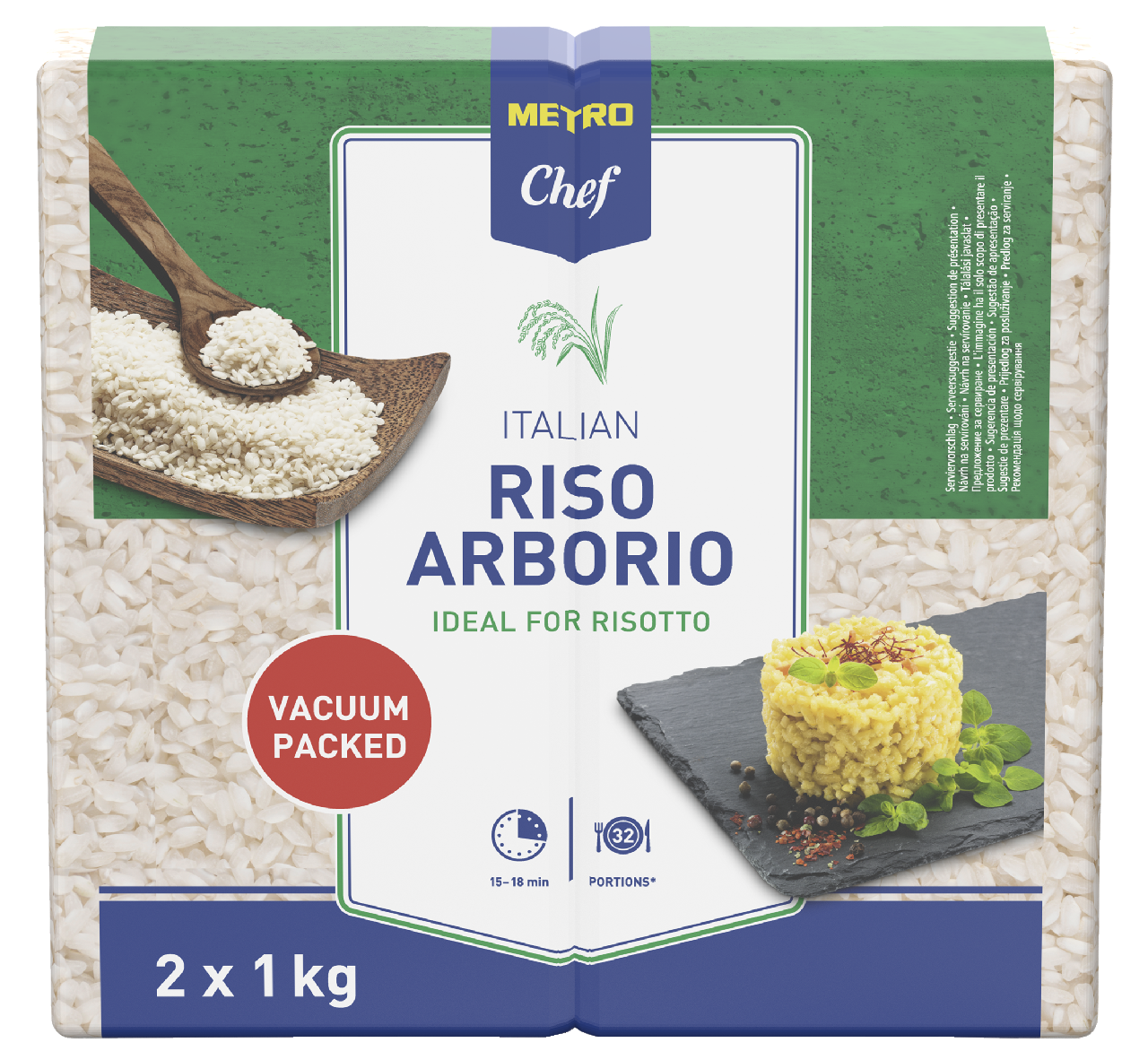 METRO Chef Risotto Reis - 2,00 kg Beutel
