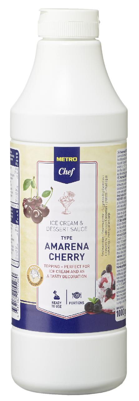 METRO Chef Dessertsauce Amarena - 1 kg Flasche