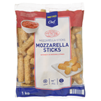 METRO Chef Mozzarella Sticks tiefgefroren - 1 kg Beutel