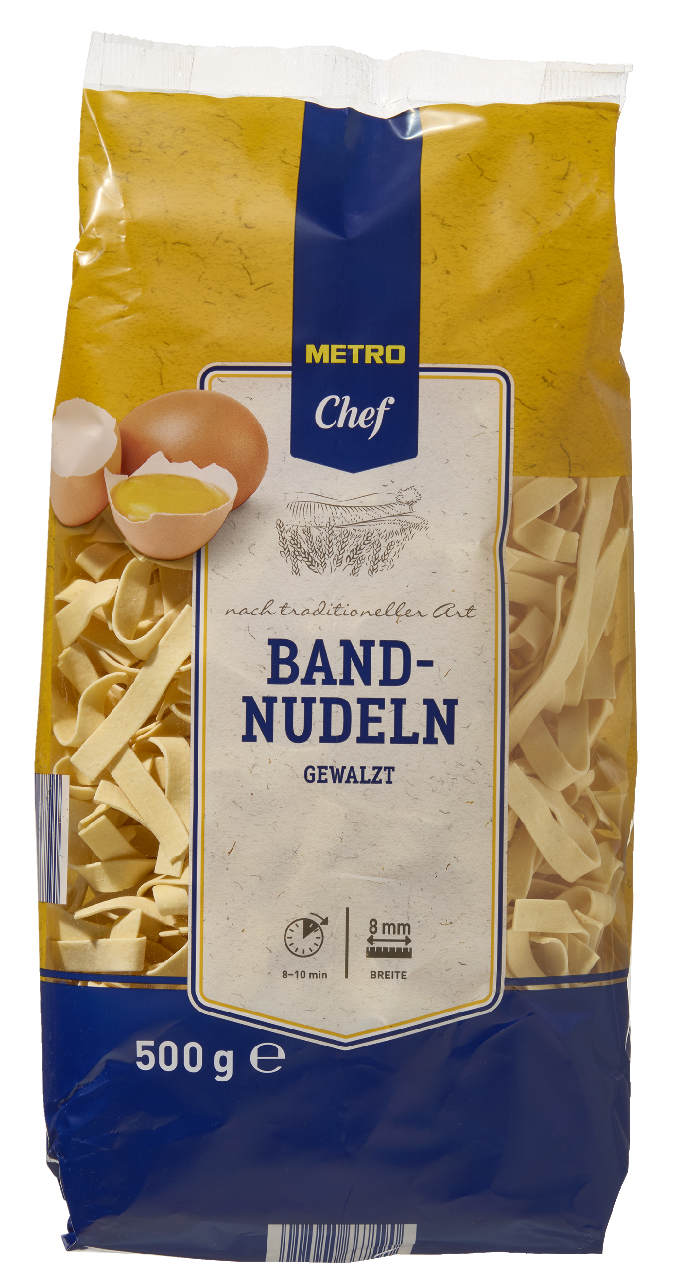 METRO Chef Bandnudeln Gewalzt - 500 g Beutel
