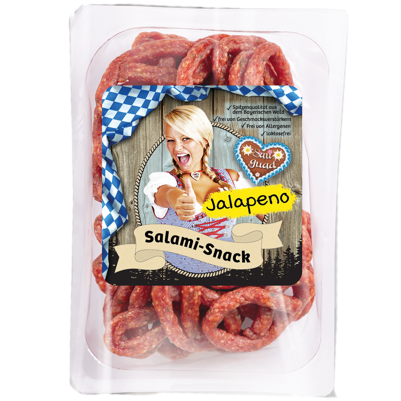 Breu Mini Salami Brez'n Jalapeno Schwein - 250 g Packung