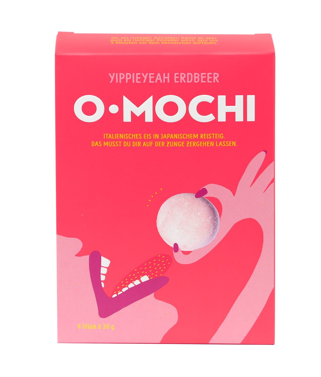O-MOCHI Eis Erdbeer tiefgefroren 6 Stück à 30 g - 180 g Packung