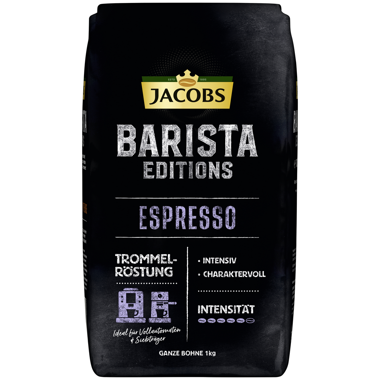 Jacobs Barista Editions Kaffeebohnen Espresso - 1 x 1 kg Beutel