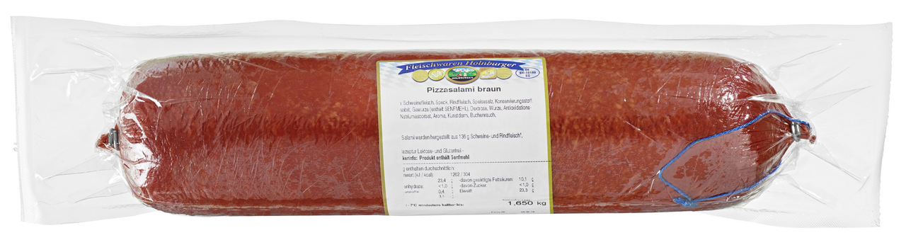 Holnburger Pizzasalami Braun Kaliber 80 - ca. 2 kg Stück