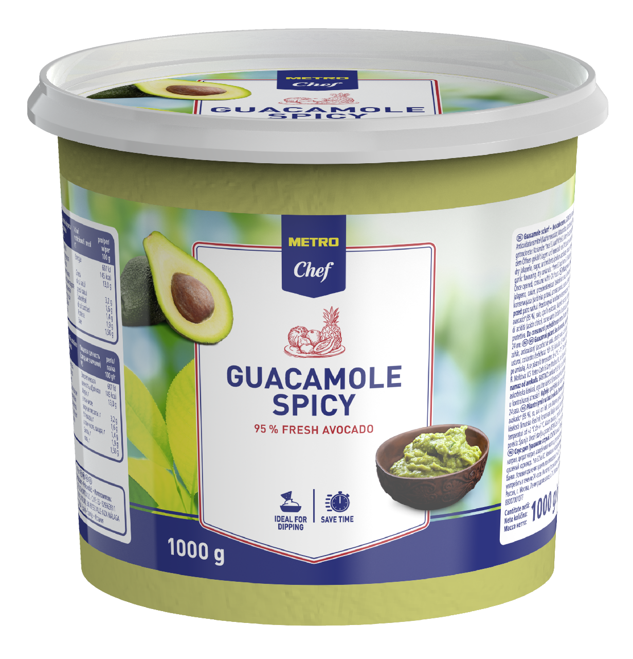 METRO Chef Guacamole scharf - 1 kg Becher
