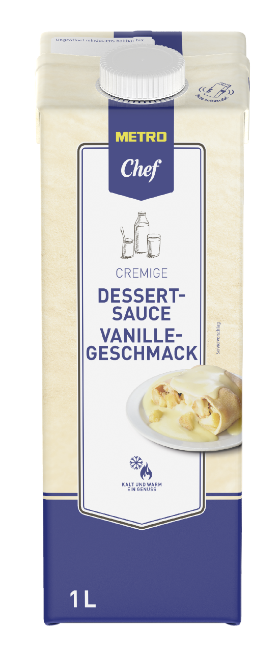 METRO Chef Dessertsoße Vanille - 1 l Packung