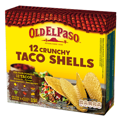 Old El Paso Taco Shells 156 G Schachtel Metro
