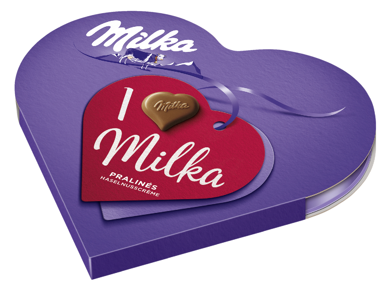 Milka Pralines I love Milka Geschenkherz - 44 g Schachtel