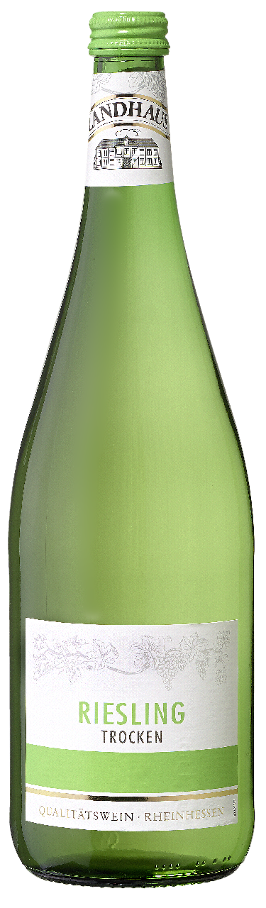 Landhaus Riesling Weißwein trocken - 1 l Flasche