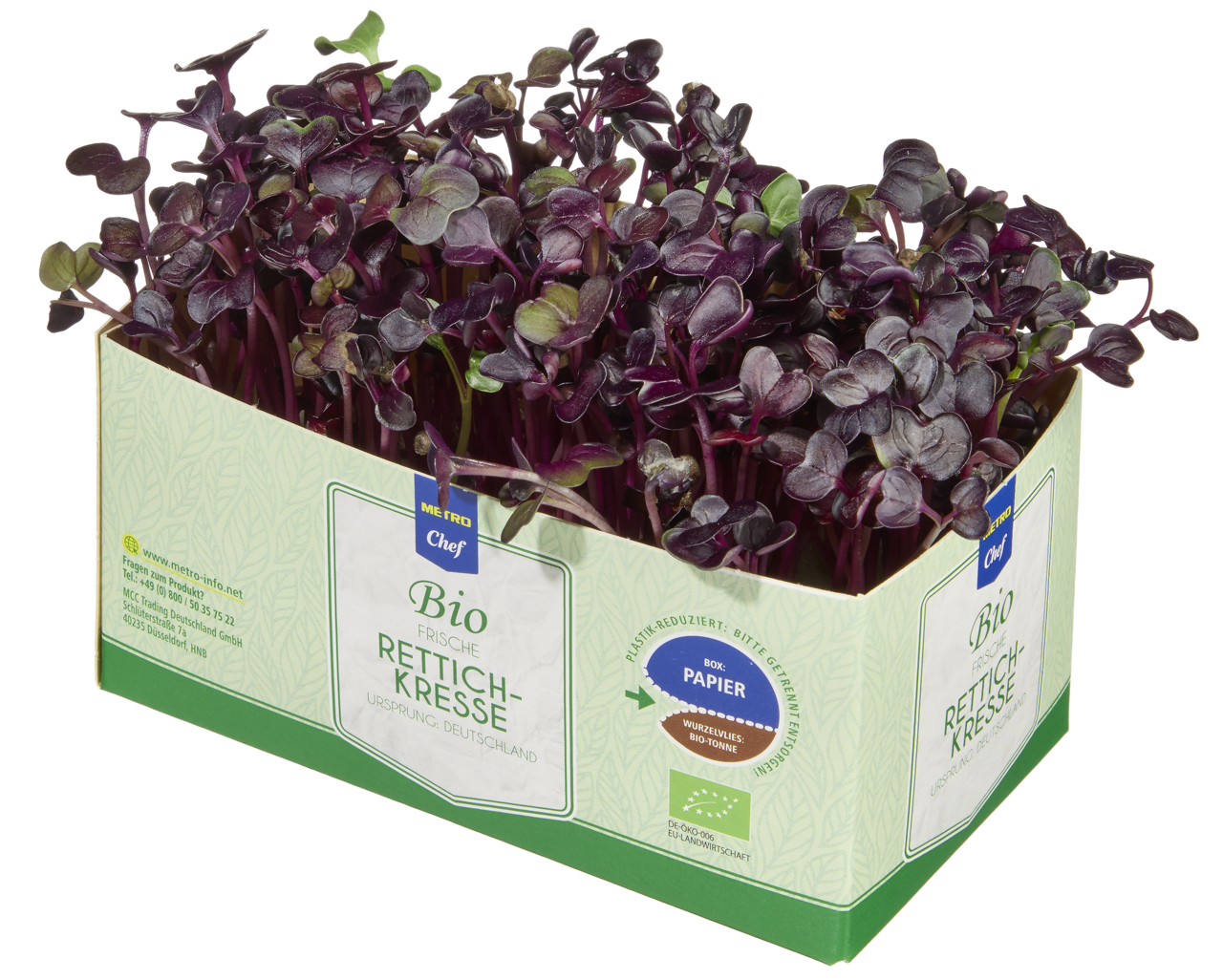 METRO Chef Bio Rote Rettich Kresse Deutschland - 40 g Schachtel