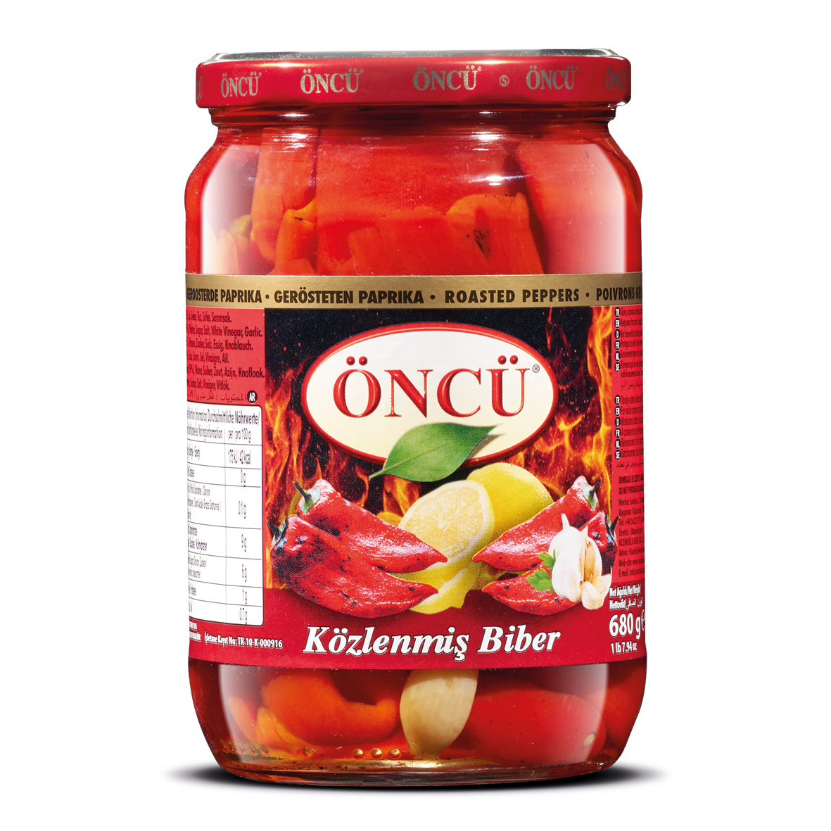 ÖNCÜ Geröstete Paprika - 680 g Packung