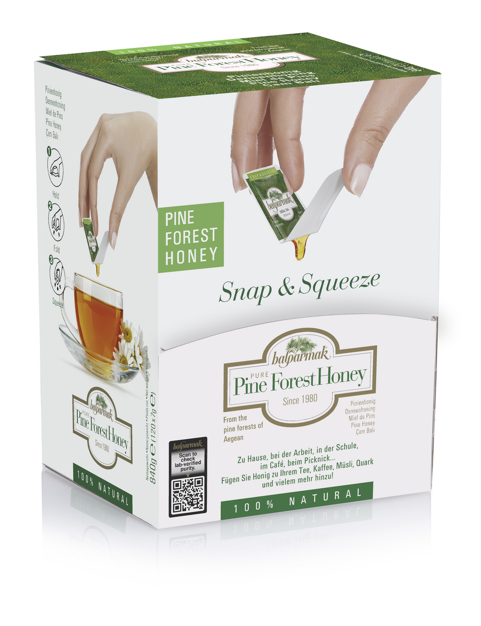 BALPARMAK Pine Forest Honey 120 Stück à 7 g - 840 g Packung