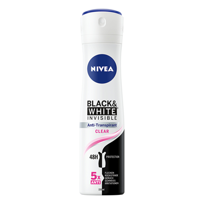 Nivea Frauen Deo Spray Black White Invisible 48h Anti Transpirant 150 Ml Dose Metro