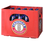 Erdinger Hefeweizen alkoholfrei Glas - 20 x 500 ml Flaschen