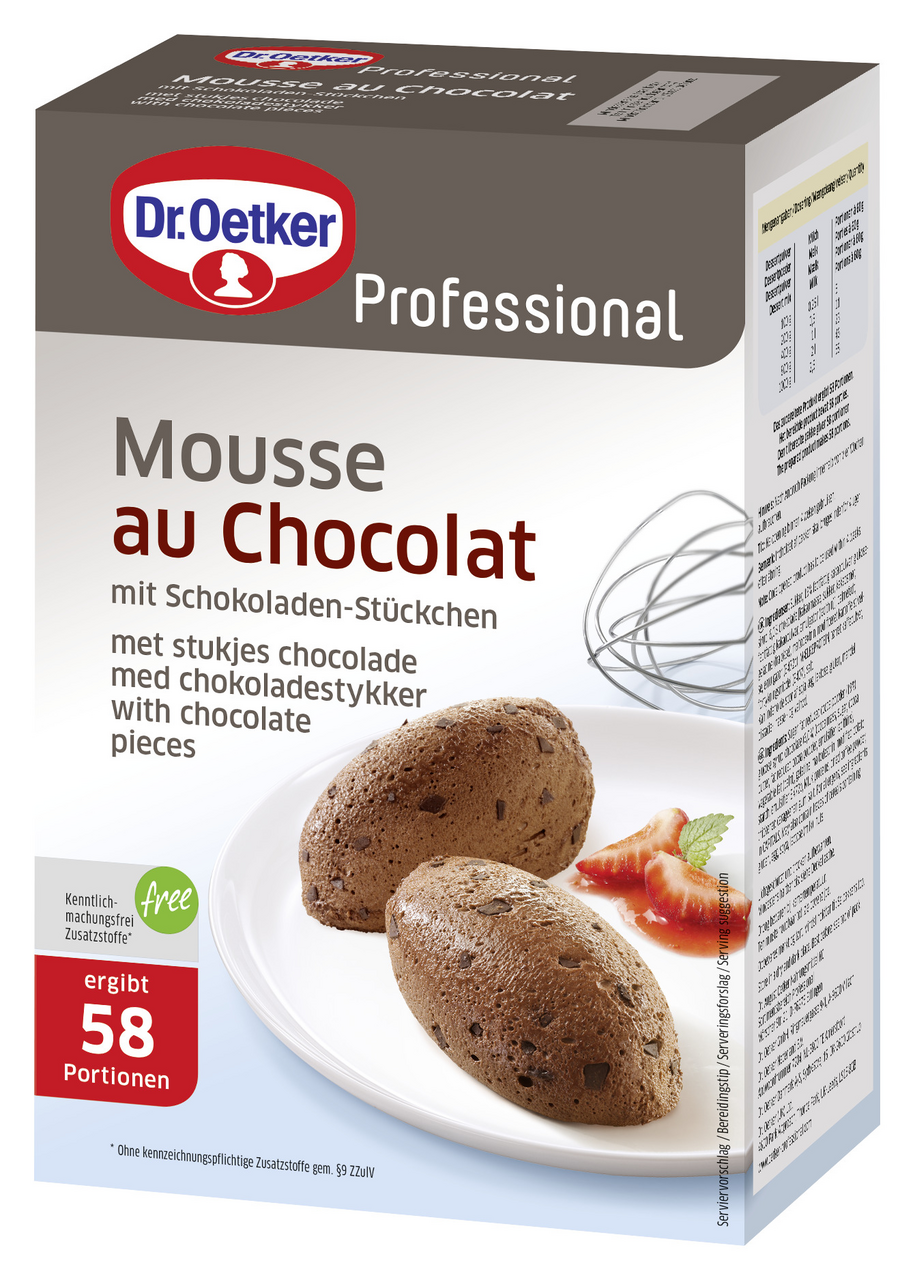 Dr. Oetker Professional Mousse au Chocolat 25 % Kakao - 1 kg Schachtel
