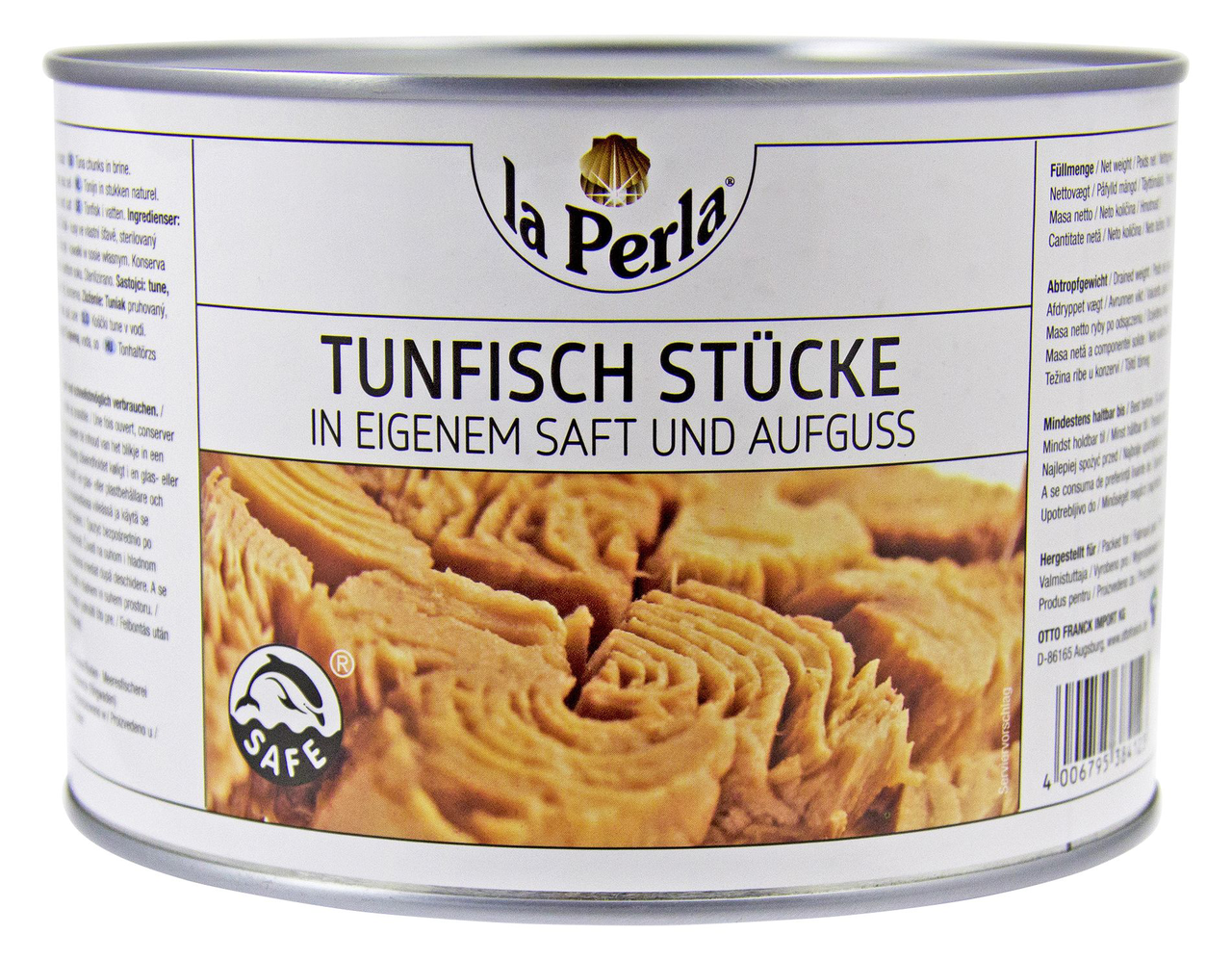 La Perla Thunfischstücke in eigenem Saft und Aufguss - 1,71 kg Dose